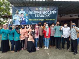 BHABINKAMTIBMAS SEMANU DAMPINGI GIAT VAKSINASI PADUKUHAN TUNGGUL TIMUR